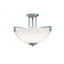 Kichler 3797NIL18 - Eileen™ 3 Light Convertible Pendant with LED Bulbs Brushed Nickel