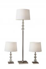 Adesso 1585-22 - Olivia 3 Piece Floor and Table Lamp Set