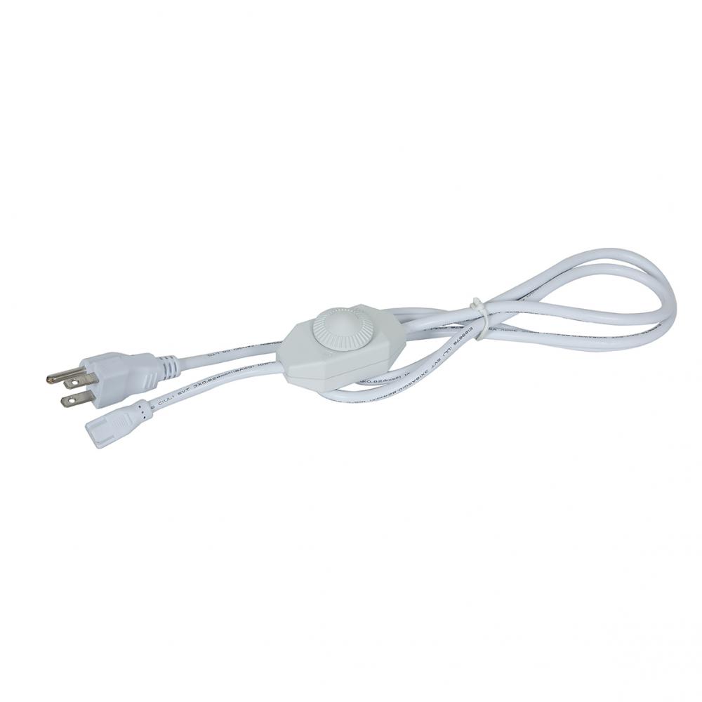64" Power Cord with Plug and In-Line Dimmer